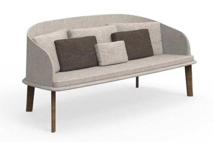 Cleo Wood Loveseat